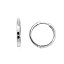 Pendientes lisos de plata 232A0004